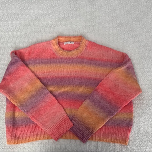 BB Dakota Sweaters - BB Dakota Multicolor Striped Sweater